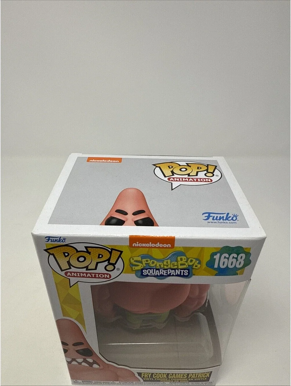 Funko Pop! SpongeBob Fry Cook Patrick #1668 w/ Muscles - (NEW in PROTECTOR)